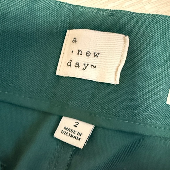 a new day Forest Green Wide-Leg Trousers - Picture 4 of 10